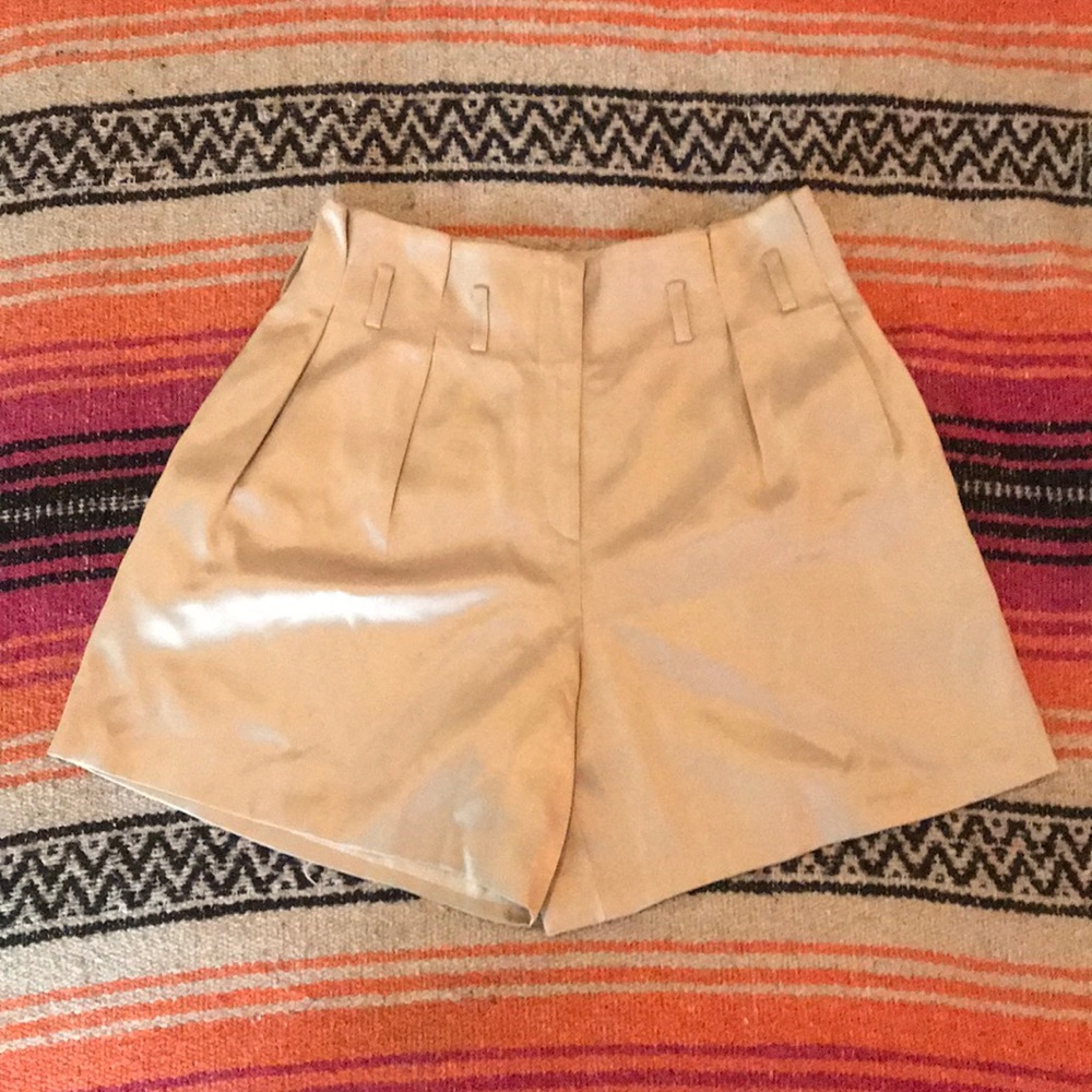 Giorgio Armani Silk Paperbag-waist shorts